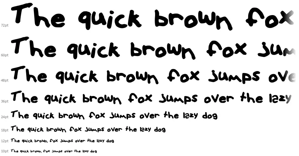 Hipsterfont waterfall