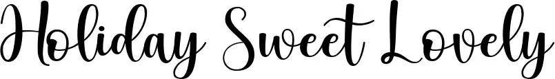 Holiday Sweet Lovely