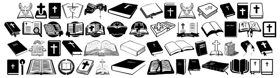 Holy Biblefont specimens