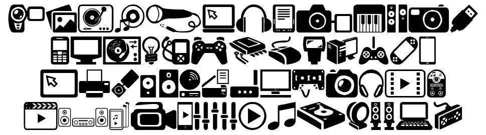 Home Entertainmentfont specimens