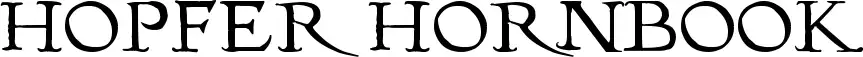 Hopfer Hornbook