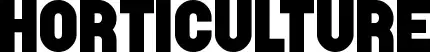 Horticulture