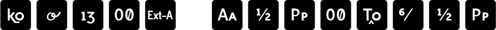 Icons OpenType