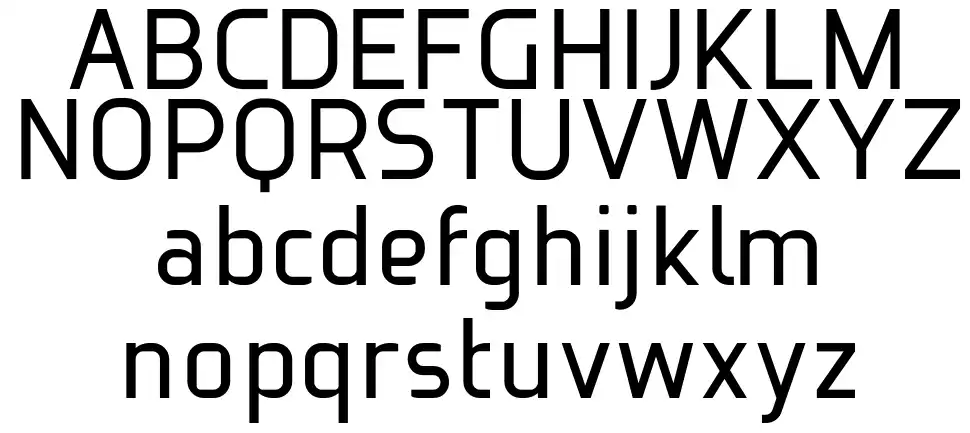Ideoma Technitfont specimens