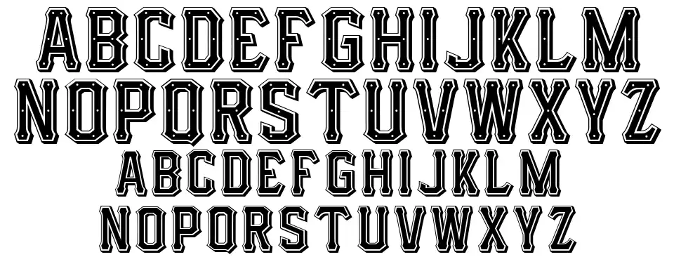IFC HotRod Typefont specimens