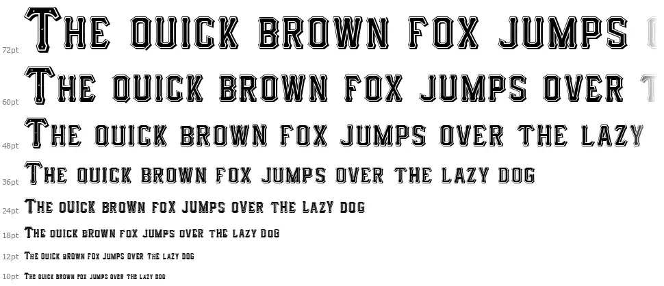 IFC HotRod Typefont waterfall