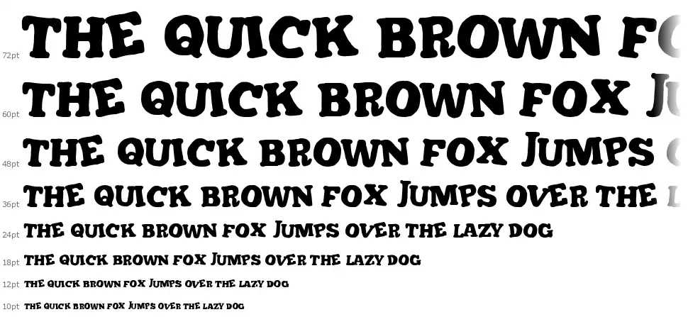 Improbablefont waterfall