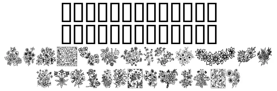 In your gardenfont specimens