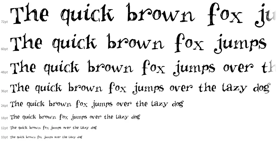 Inkies 2font waterfall