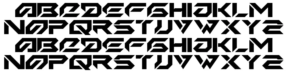 Iron Sharkfont specimens