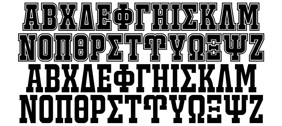 Jackport NCVfont specimens