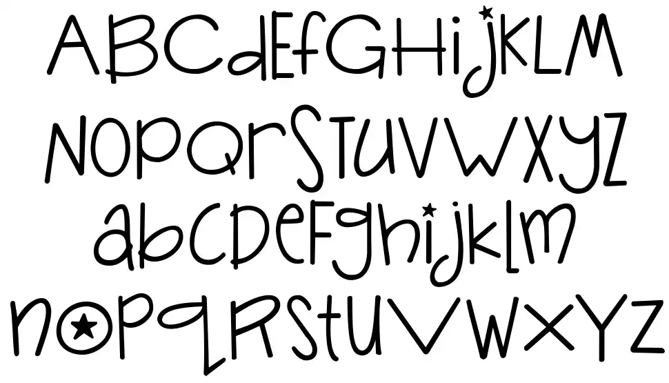 Janda Silly Monkeyfont specimens