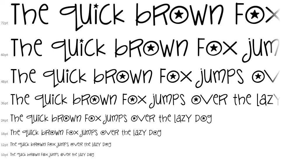 Janda Silly Monkeyfont waterfall