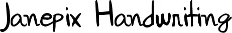 Janepix Handwriting