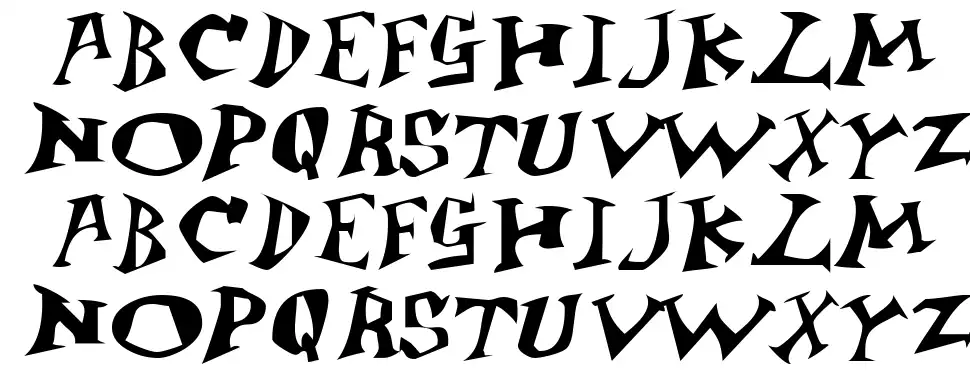 Jangly Bouncefont specimens