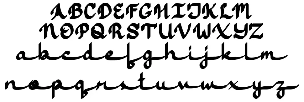 Jasmine Scriptfont specimens