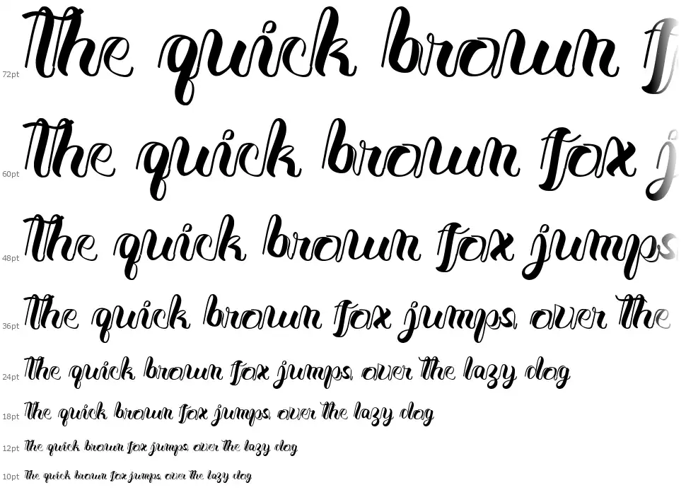Java Calligraphyfont waterfall