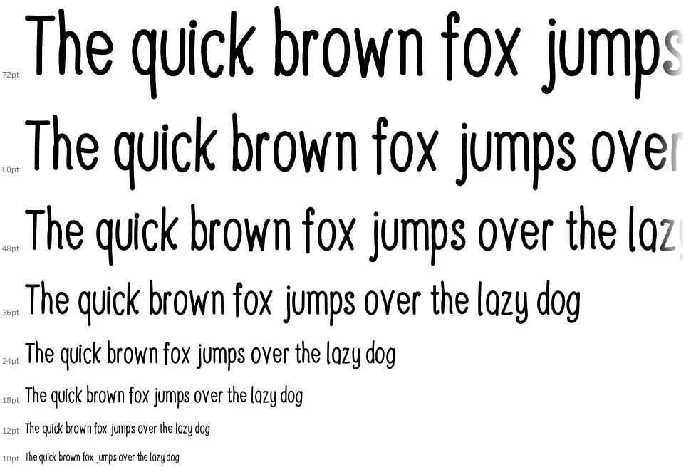 Jelly Sprite Clubfont waterfall