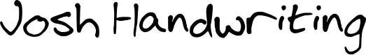 Josh Handwriting