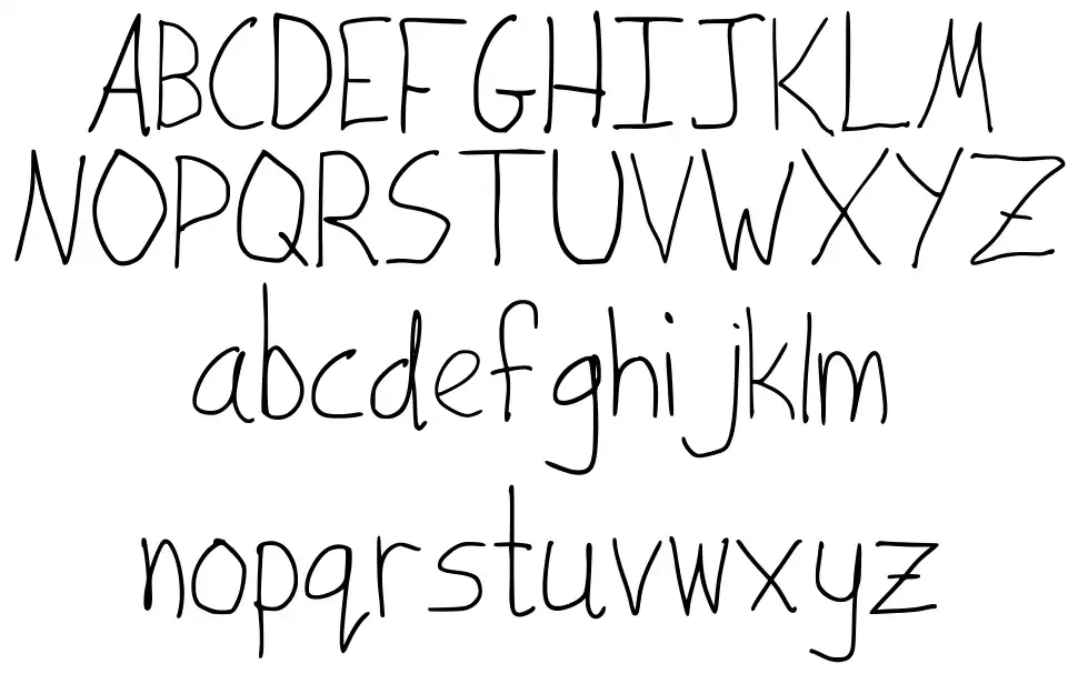 Joshs Handwritingfont specimens