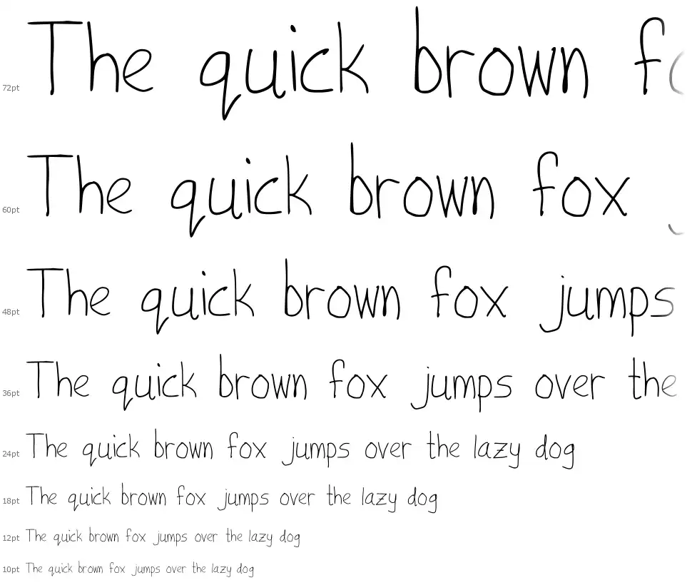 Joshs Handwritingfont waterfall