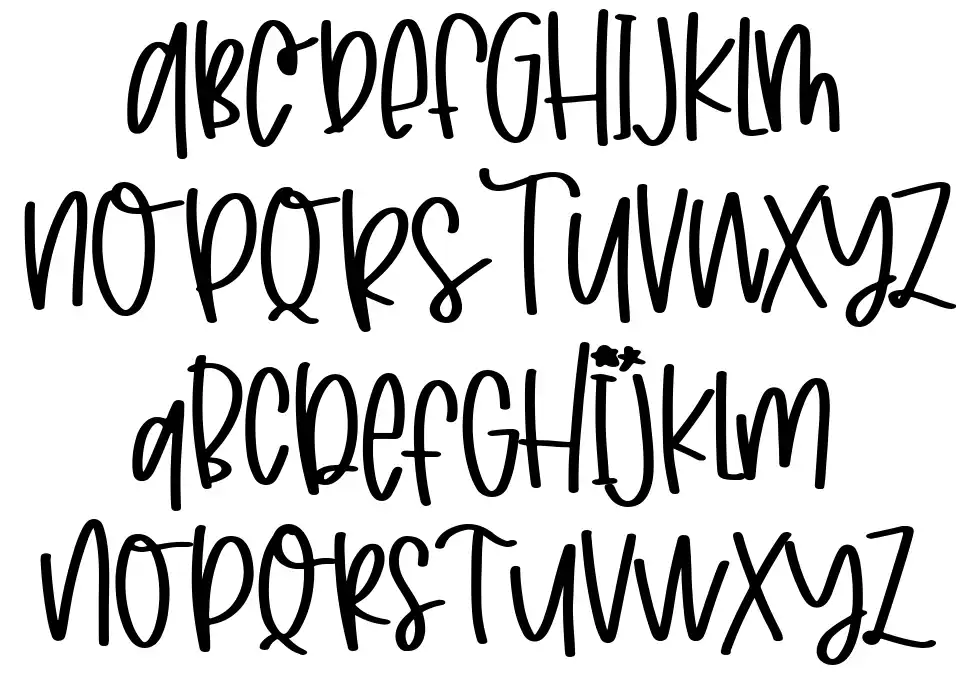 Joyfull Summerfont specimens