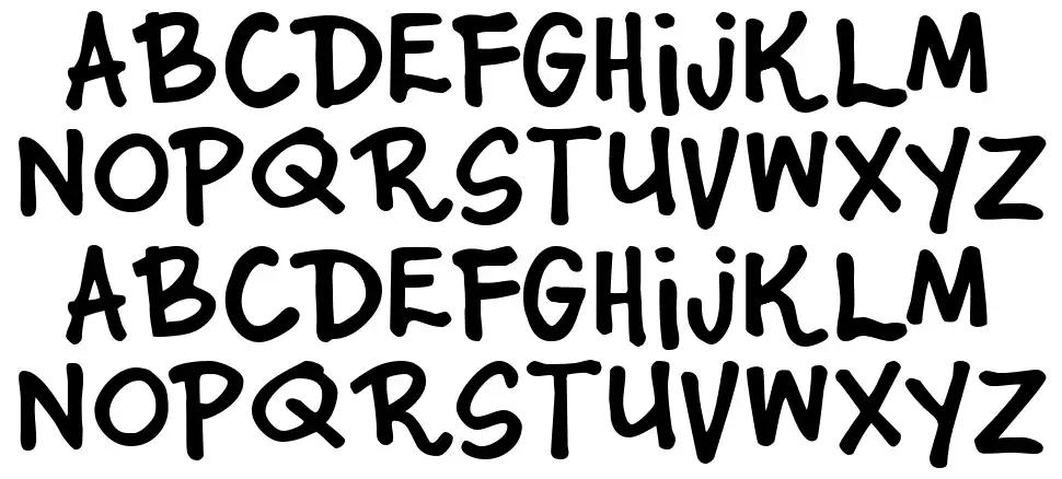 Junior Starfont specimens