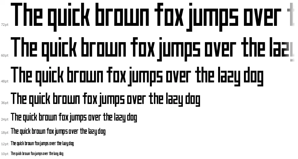 Just My Typefont waterfall