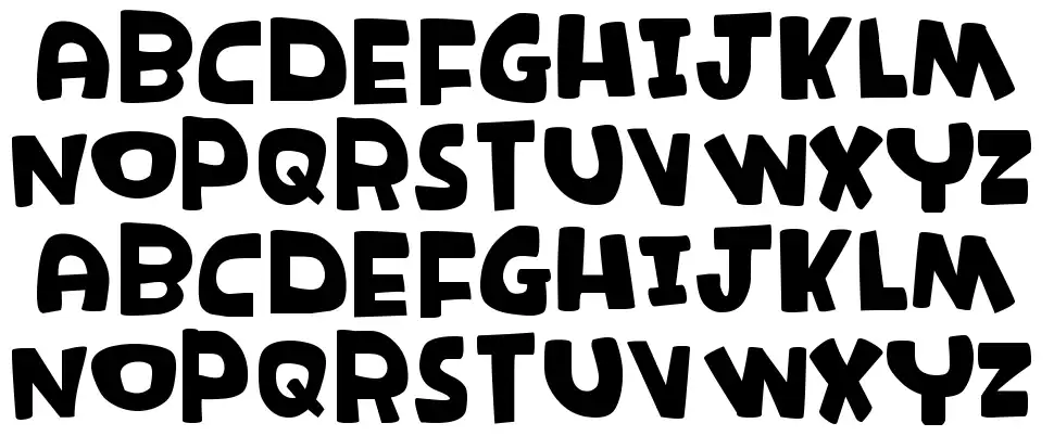K26 Rambunctiousfont specimens