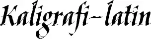 Kaligrafi-latin