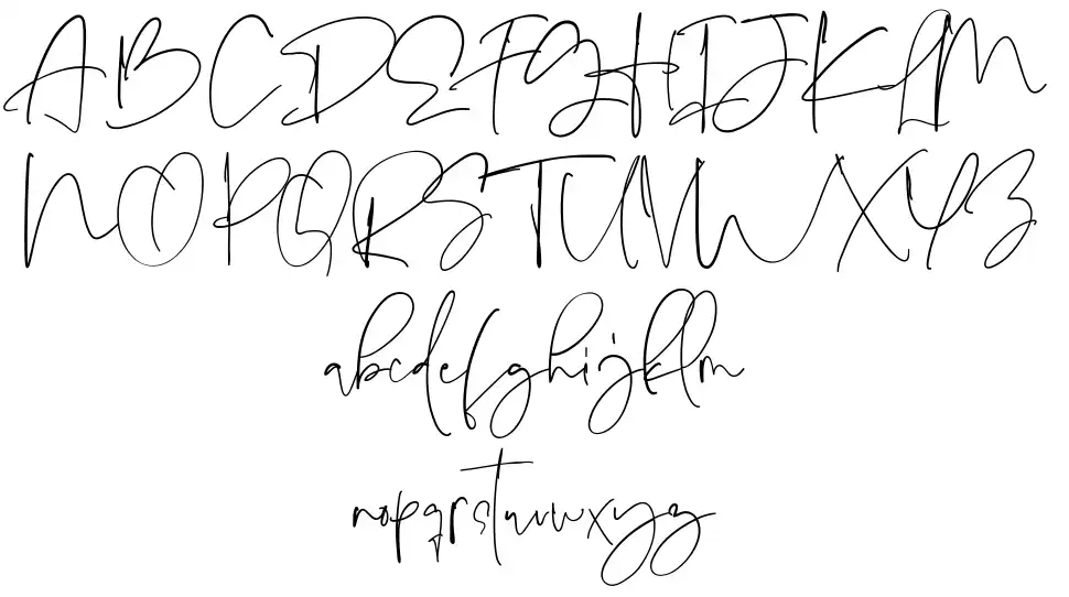 Karlena Hudsonfont specimens