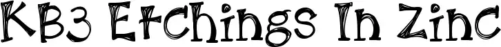 KB3 Etchings In Zinc