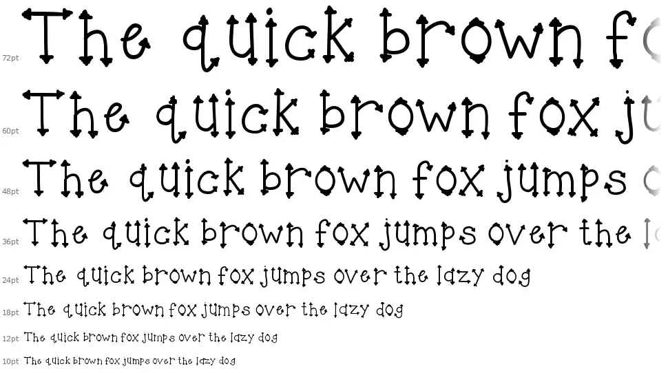 KB Her Highnessfont waterfall