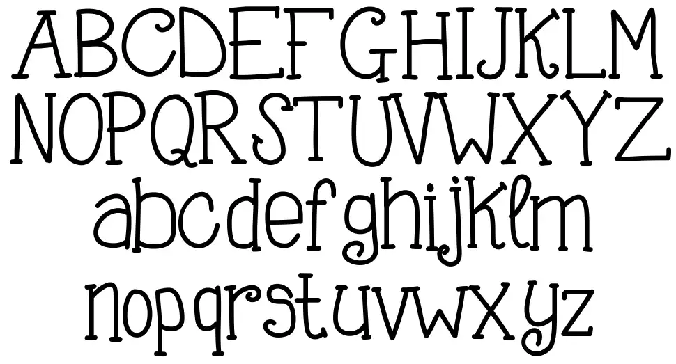 KB The Silent Nightfont specimens