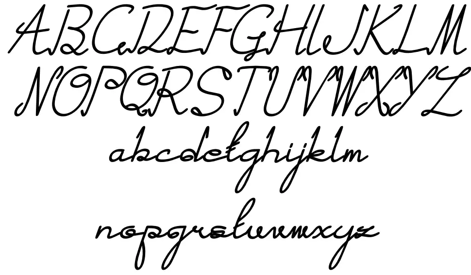Kebumenfont specimens