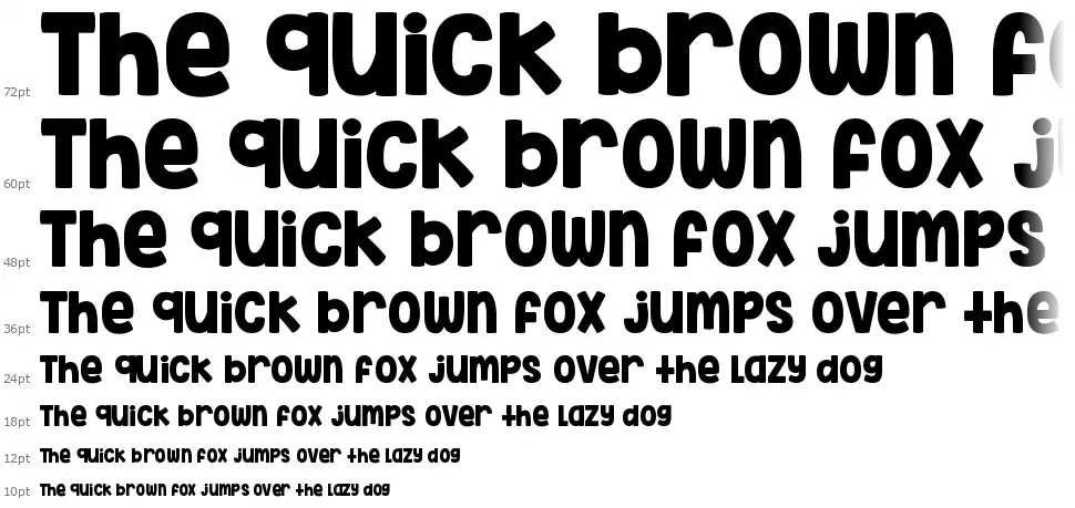 KG Inimitable Originalfont waterfall