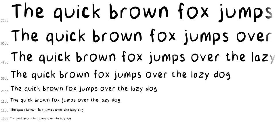 Kids Handwritingfont waterfall