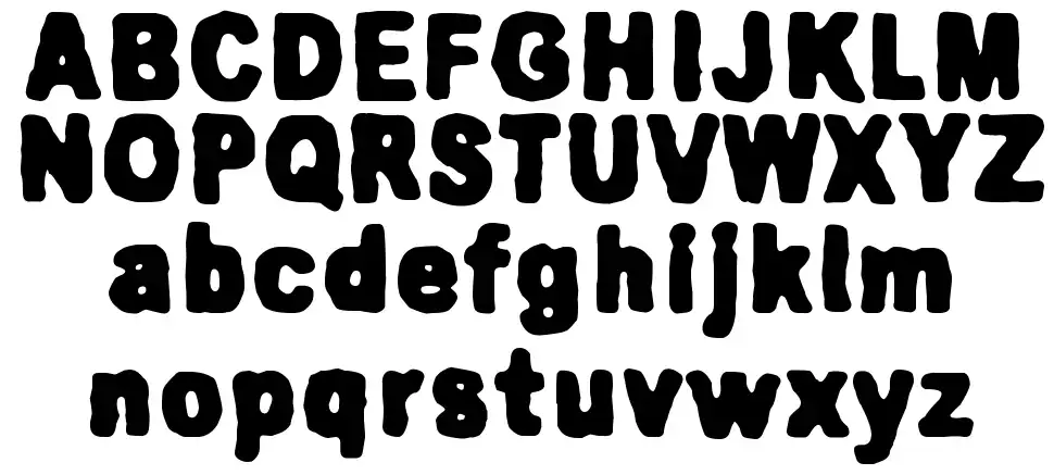 Killing me softlyfont specimens