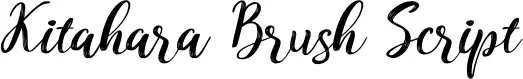 Kitahara Brush Script