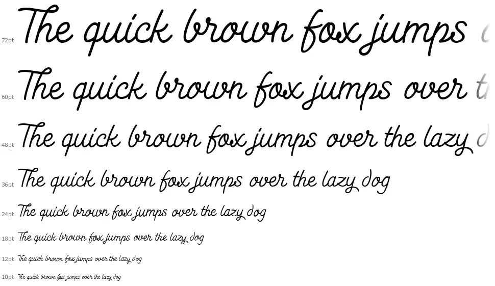 Kitten Monolinefont waterfall