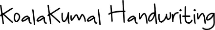KoalaKumal Handwriting