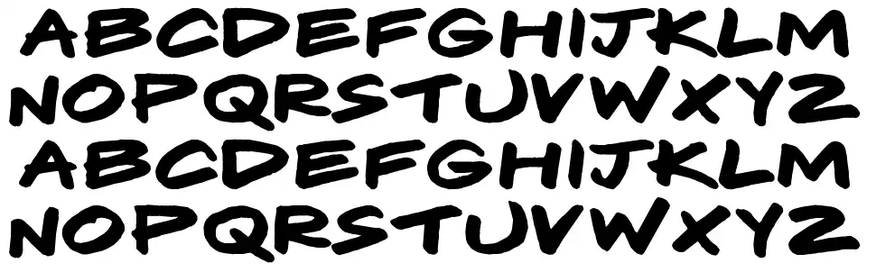 Komixfont specimens