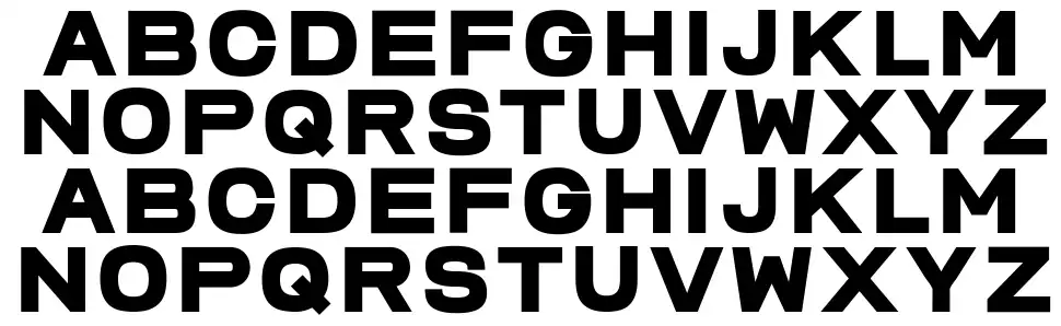 Komradfont specimens