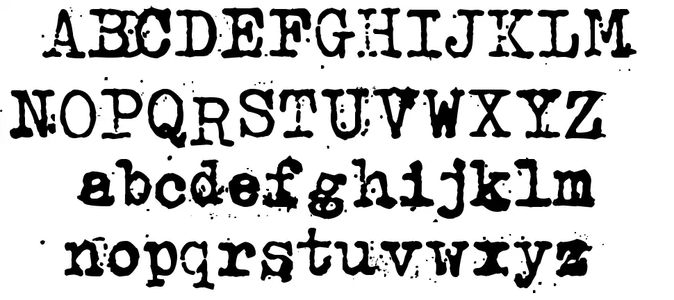 Kosminen Taustasateilyfont specimens