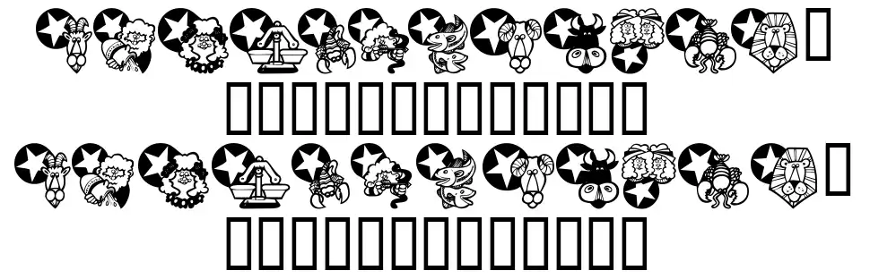 KR New Astrofont specimens