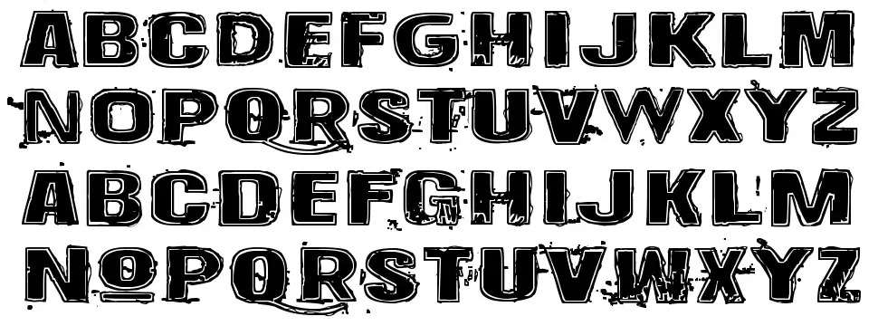 Krakle!font specimens