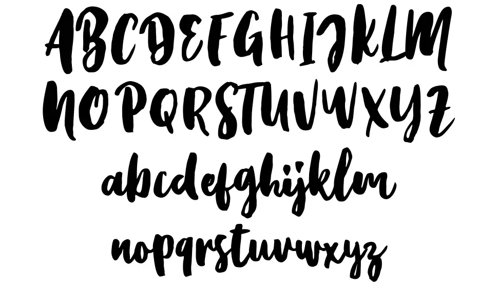 Kristale Scriptfont specimens