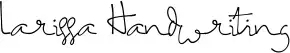 Larissa Handwriting
