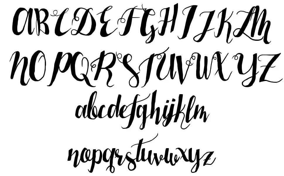 Laser Metalfont specimens