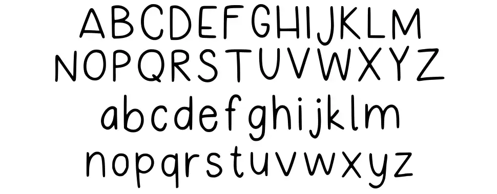Lazy Studentfont specimens